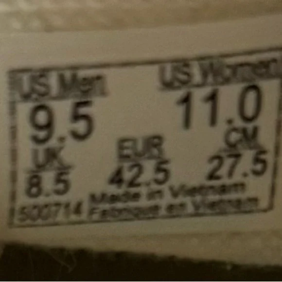 Vans Checkerboard Slip-On Sneakers - Black & White Men's 9.5 Women's 11 - Picture 6 of 6